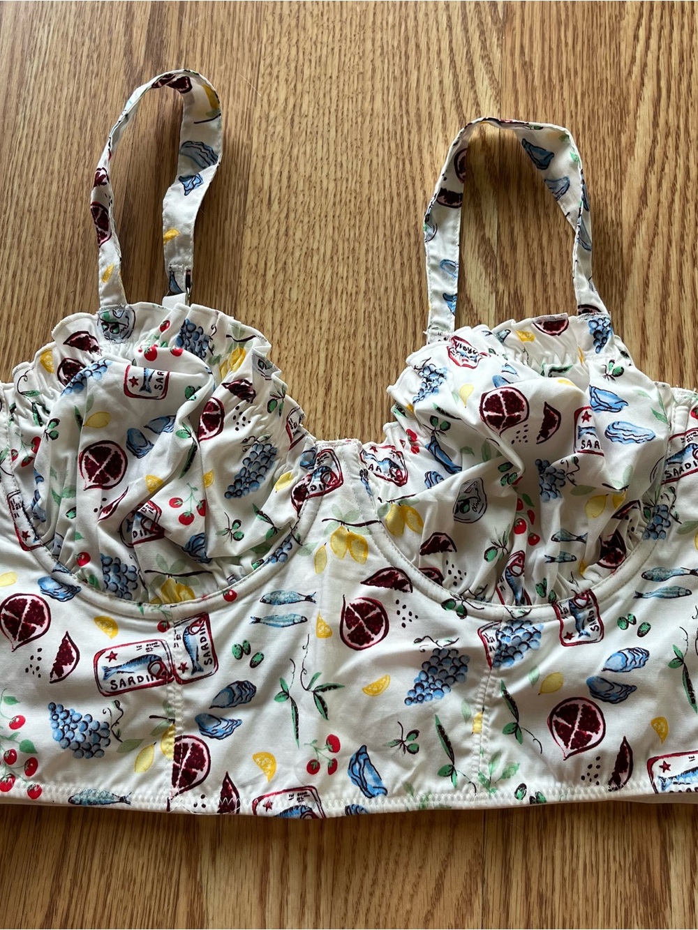 Colsie coastal print bralette top